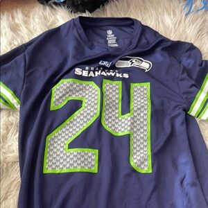 Seattle Seahawks Fan Jersey with Number 24